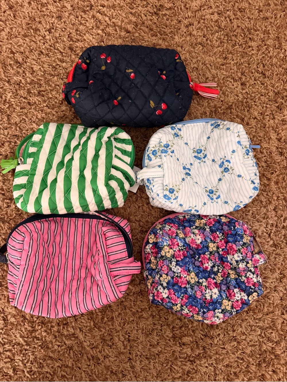 Set of 5 old navy pouches